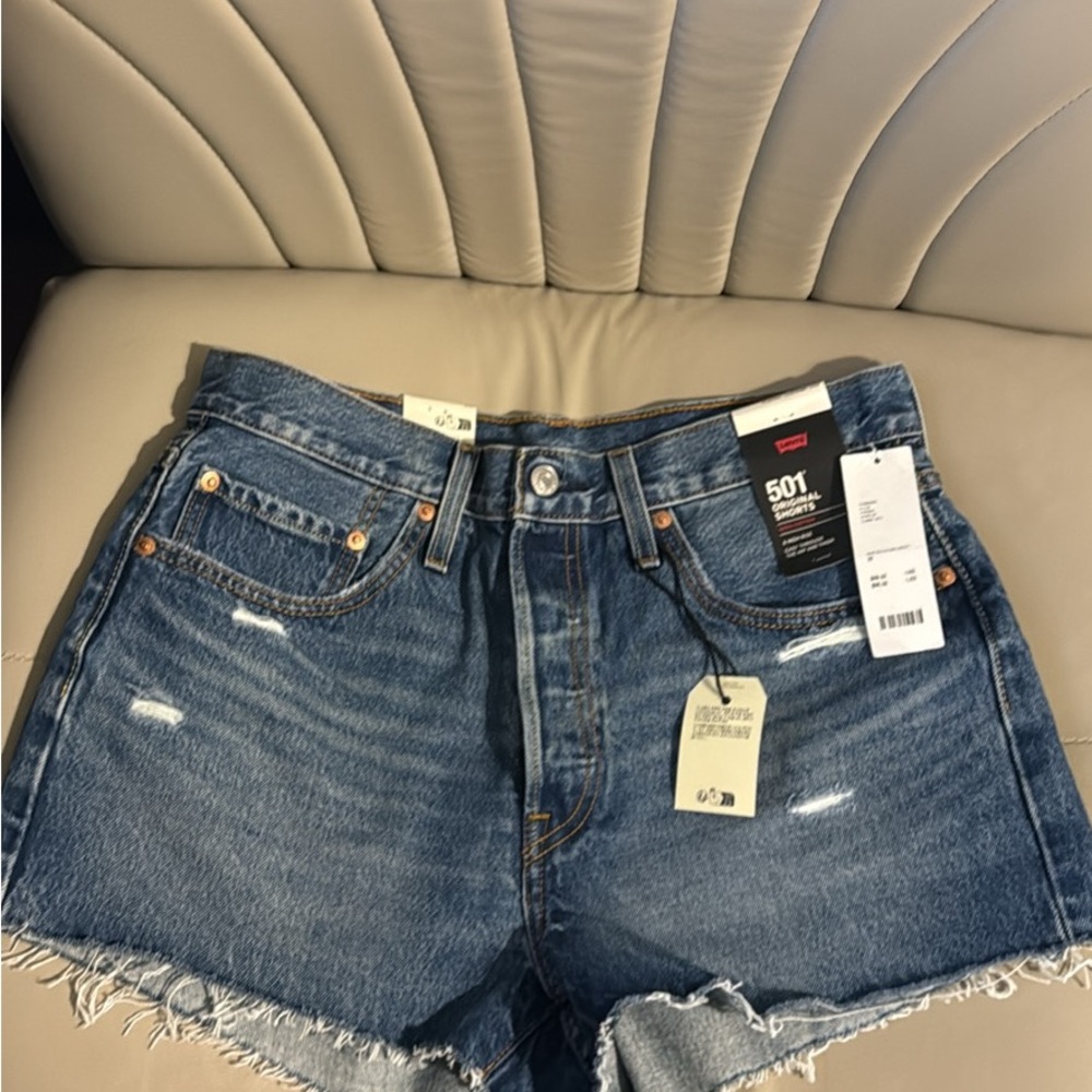 Levi's Blue 501 Original Denim Shorts